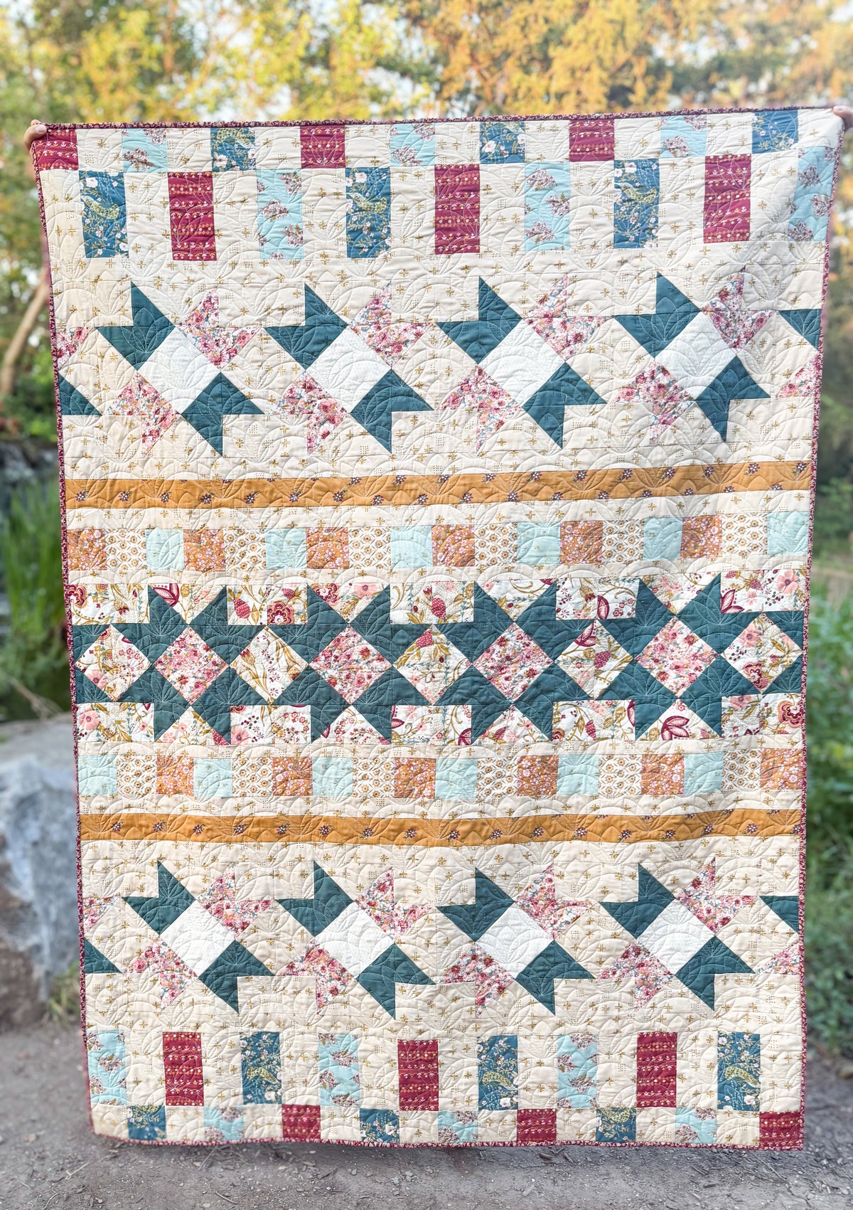 Starburst Tapestry Quilt Pattern - PDF