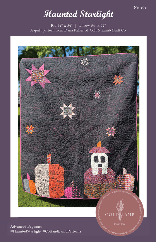 Haunted Starlight Quilt Pattern - PDF