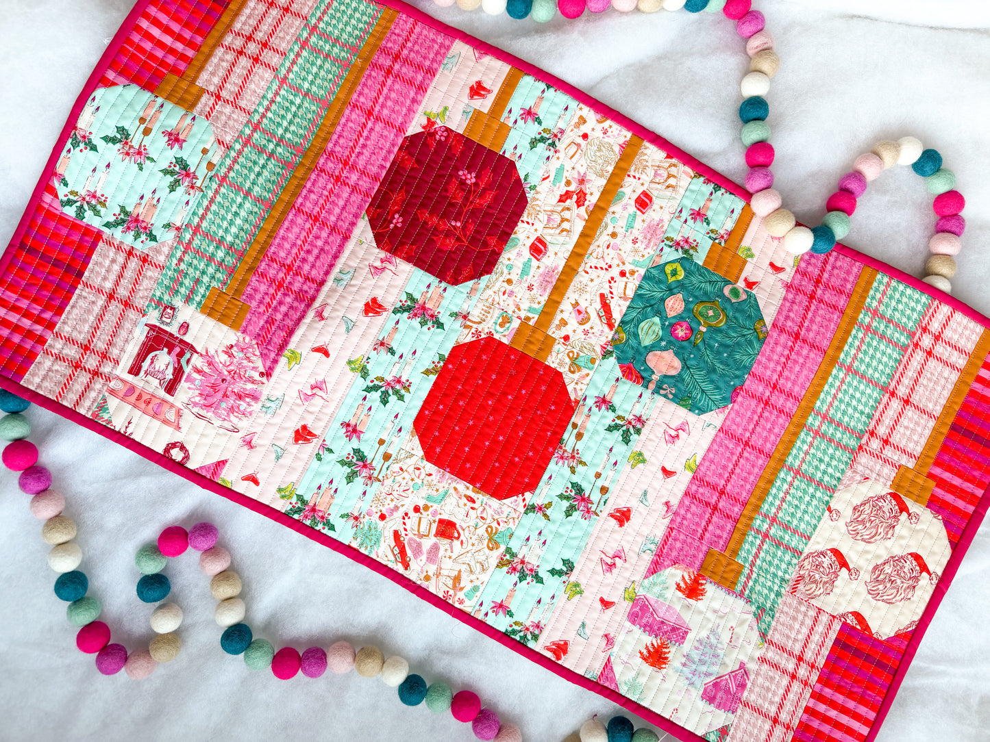 Jingle and Shine Table Runner Pattern - PDF