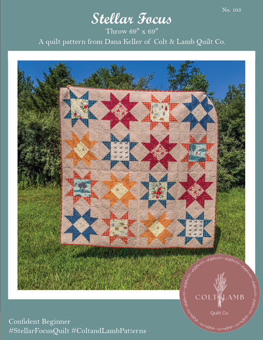 Stellar Focus Quilt Pattern - PDF