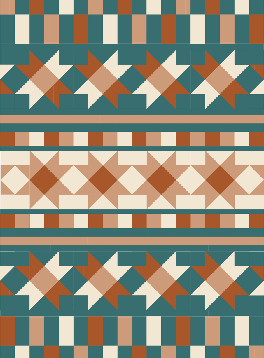Starburst Tapestry Quilt Pattern - PDF