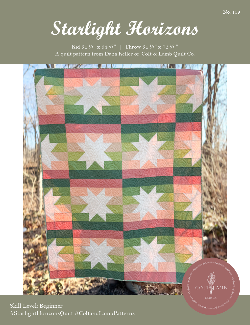 Starlight Horizons Paper Booklet Pattern