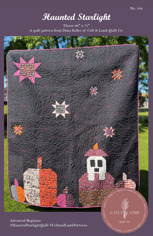 Haunted Starlight Quilt Pattern - PDF